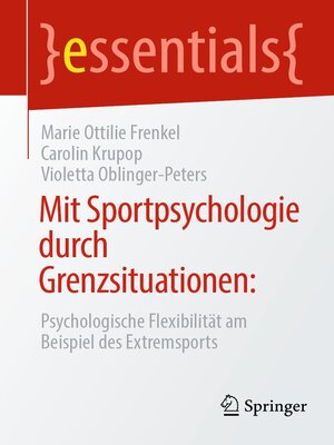 cover image of Mit Sportpsychologie durch Grenzsituationen